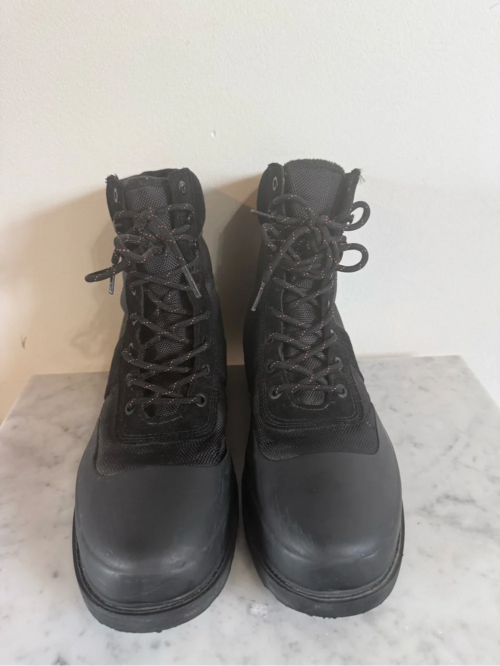 Hunter Men's Black Waterproof Lace-Up Rain & Snow Boots